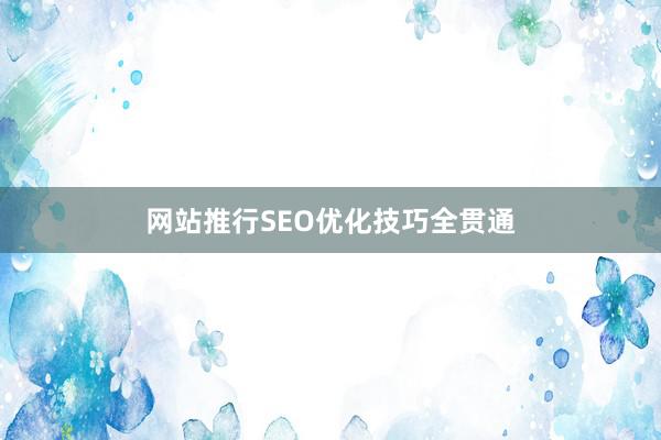网站推行SEO优化技巧全贯通